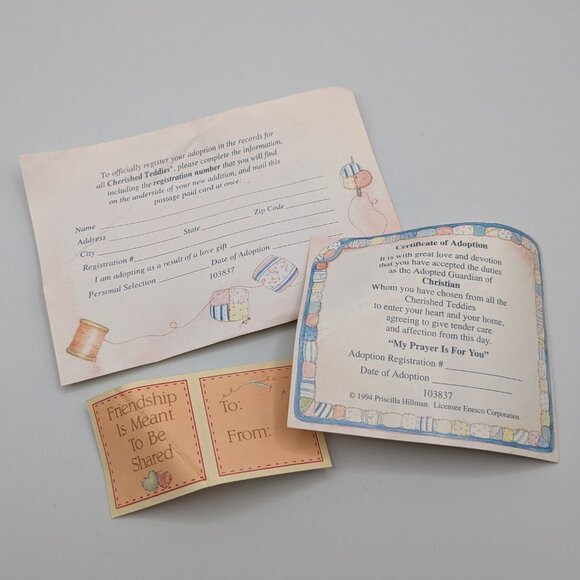 Cherished Teddies Christian "My Prayer Is For You" (103837) 1994 - Picture 11 of 13